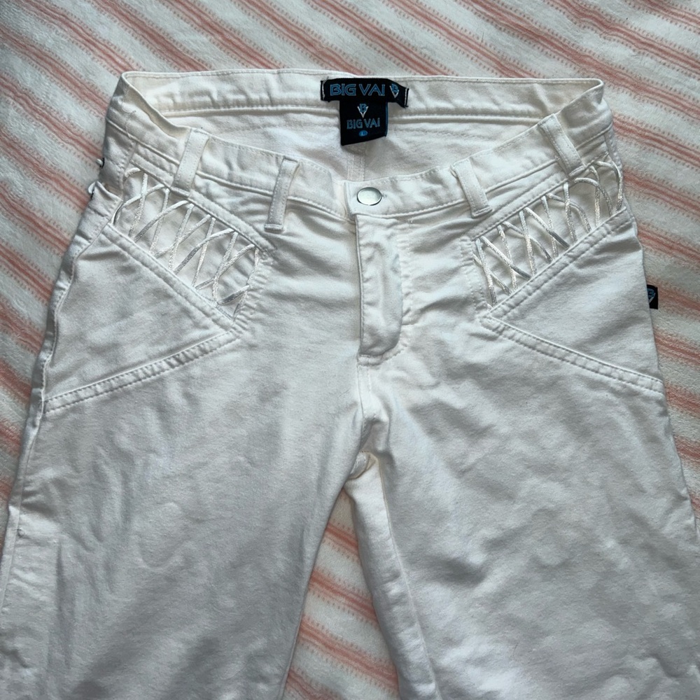 Low Waist White Big Vai Jeans